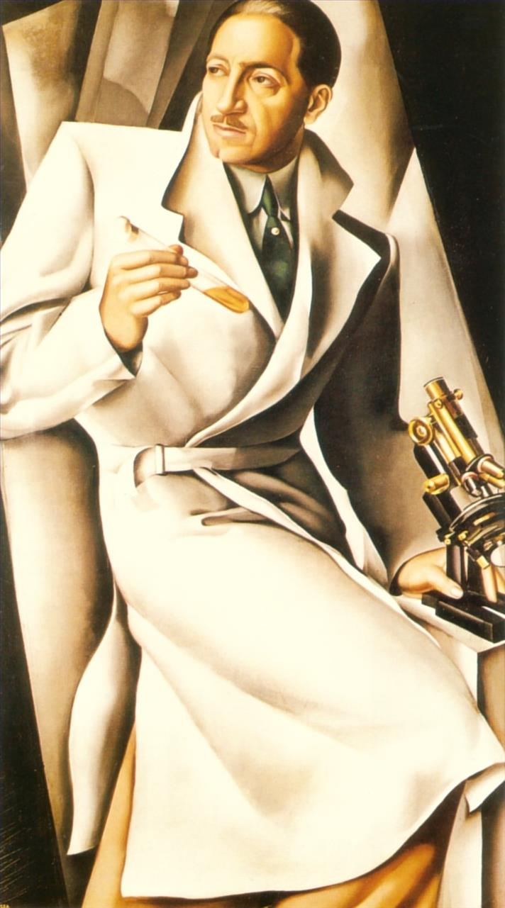 ブーカール博士の肖像画 1929年 現代のタマラ・デ・レンピッカ油絵